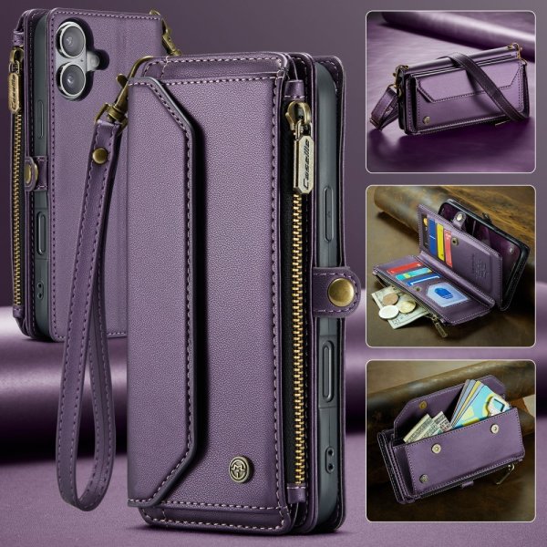 CaseMe iPhone 16 Fodral C36 Series Lila
