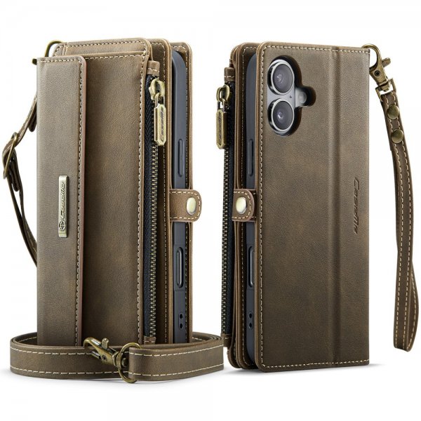 CaseMe iPhone 16 Fodral C39 Series Brun