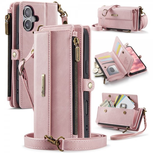 CaseMe iPhone 16 Fodral C39 Series Rosa