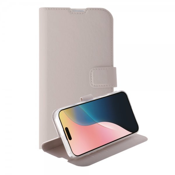 Vivanco iPhone 16 Fodral Classic Wallet Greige