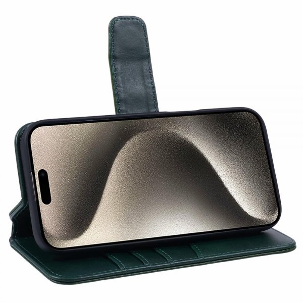 Nordic Covers iPhone 16 Fodral Essential Leather Juniper Green