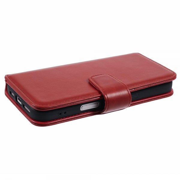 Nordic Covers iPhone 16 Fodral Essential Leather Poppy Red