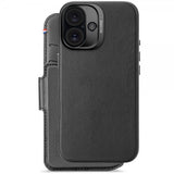 Decoded iPhone 16 Fodral Leather Detachable Wallet Svart