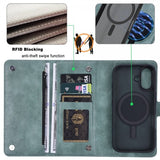 VILI iPhone 16 Fodral med Löstagbart Skal GV Series MagSafe Grön
