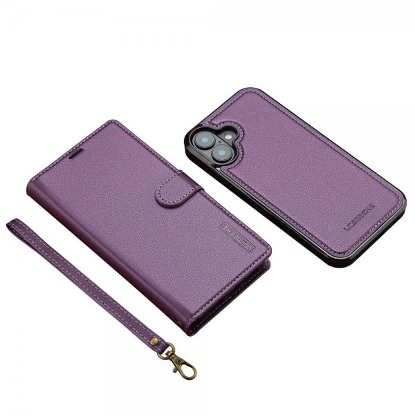 Lc.Imeeke iPhone 16 Fodral med Löstagbart Skal L2 Series MagSafe Lila