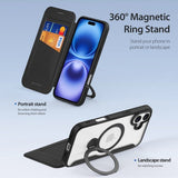 Dux Ducis iPhone 16 Fodral Skin X Pro Series Kickstand MagSafe Svart