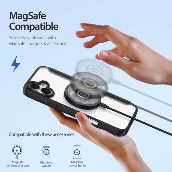 Dux Ducis iPhone 16 Fodral Skin X Pro Series MagSafe Svart