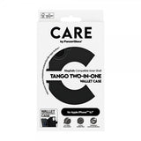 CARE by PanzerGlass iPhone 16 Fodral Tango Two-in-One Wallet MagSafe Svart