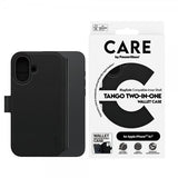 CARE by PanzerGlass iPhone 16 Fodral Tango Two-in-One Wallet MagSafe Svart