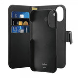 Puro iPhone 16 Fodral Wallet Detachable 2 in 1 Svart