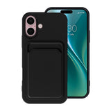 iPhone 16 Skal Korthållare Svart
