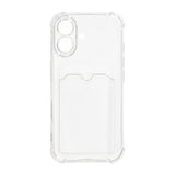 iPhone 16 Skal Korthållare Stöttåligt Transparent
