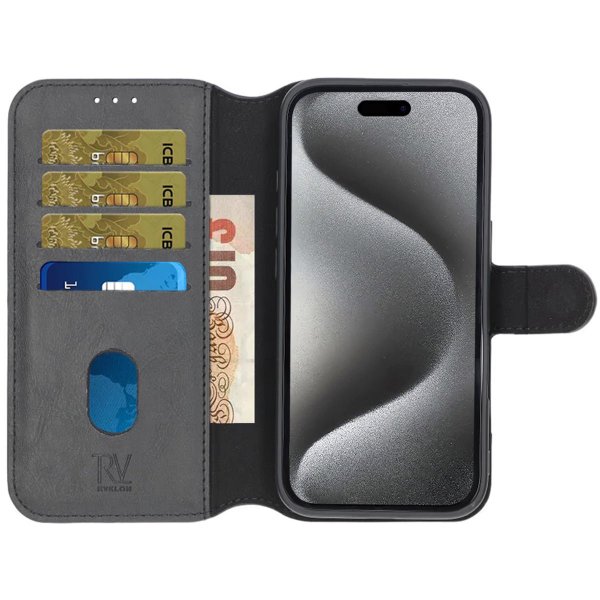 Rvelon iPhone 16 Fodral Magnetiskt Avtagbart Skal Svart