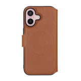 Rvelon iPhone 16 Fodral 4 Kortfack MagSafe Brun