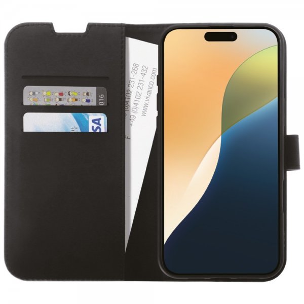 Vivanco iPhone 16 Plus Fodral Classic Wallet Svart