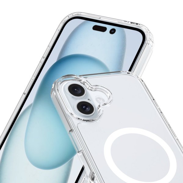 Rvelon iPhone 16 Plus Skal TPU MagSafe Transparent