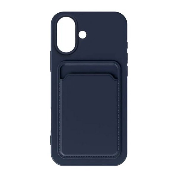 iPhone 16 Plus Skal Korthållare Blå