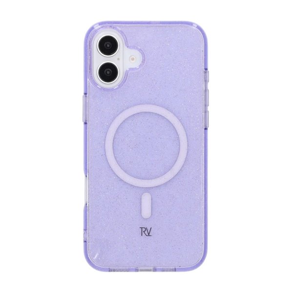 Rvelon iPhone 16 Plus Skal Glitter MagSafe Lila
