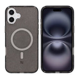 Rvelon iPhone 16 Plus Skal Glitter MagSafe Svart