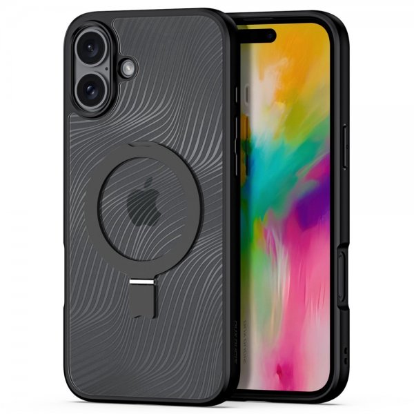 Dux Ducis iPhone 16 Plus Skal Aimo Series MagSafe Kickstand Svart