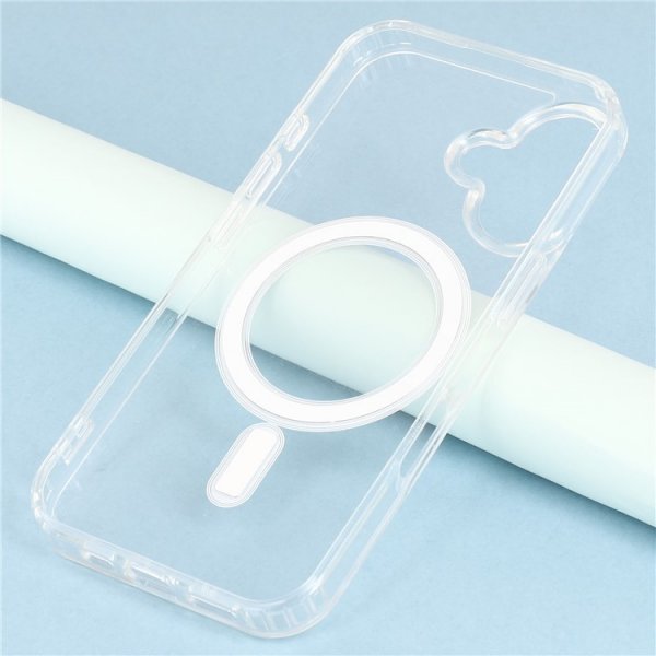 Nordic Covers iPhone 16 Plus Skal Feather Series MagSafe Transparent
