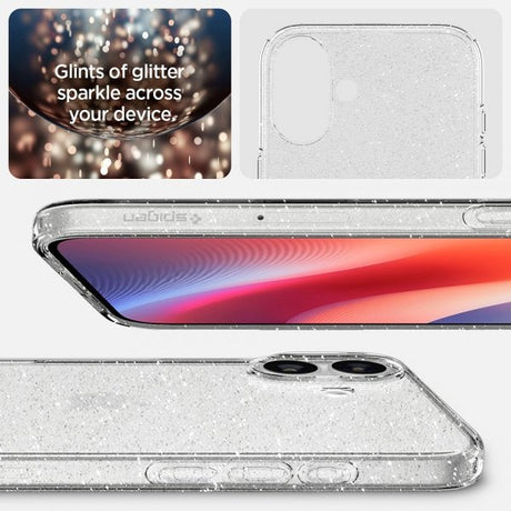 Spigen iPhone 16 Plus Skal Liquid Crystal Glitter Crystal Quartz
