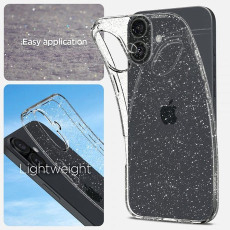 Spigen iPhone 16 Plus Skal Liquid Crystal Glitter Crystal Quartz