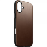 Nomad iPhone 16 Plus Skal Modern Leather Case Brun