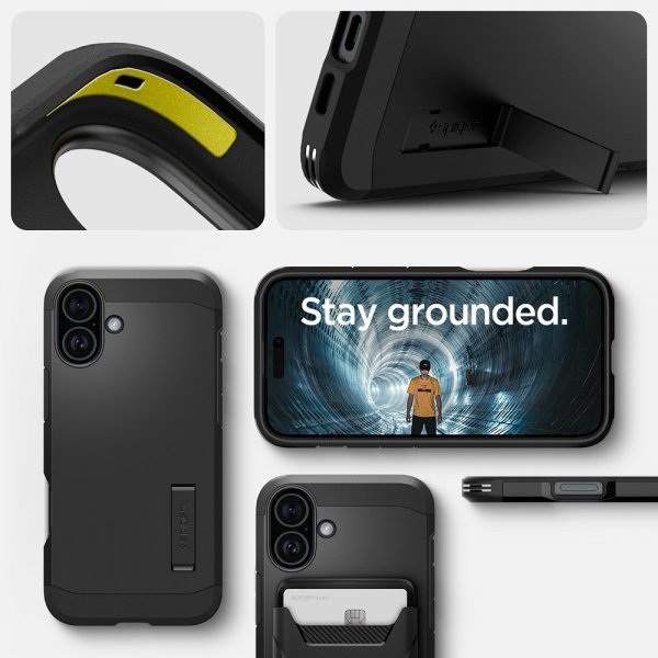 Spigen iPhone 16 Plus Skal Tough Armor MagFit Svart