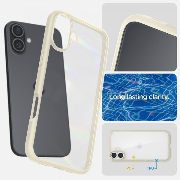 Spigen iPhone 16 Plus Skal Ultra Hybrid Mute Beige