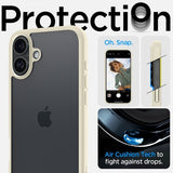 Spigen iPhone 16 Plus Skal Ultra Hybrid Mute Beige