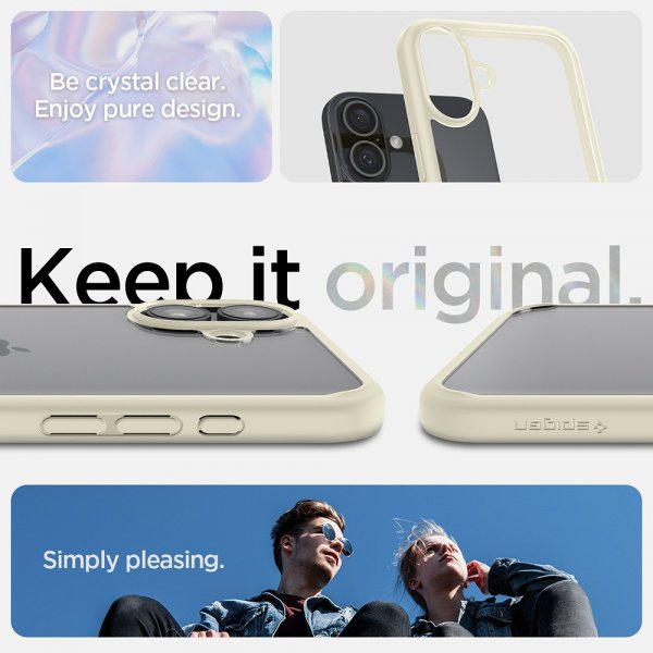 Spigen iPhone 16 Plus Skal Ultra Hybrid Mute Beige