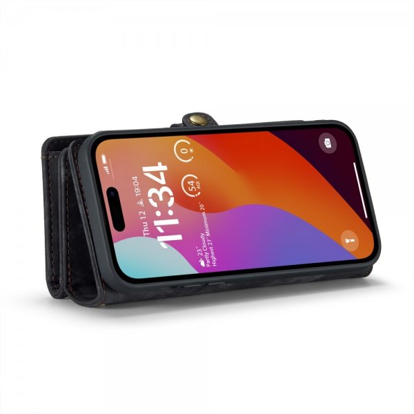 CaseMe iPhone 16 Pro Fodral 008 Series Löstagbart Skal Svart