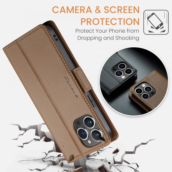 CaseMe iPhone 16 Pro Fodral 023 Series Brun