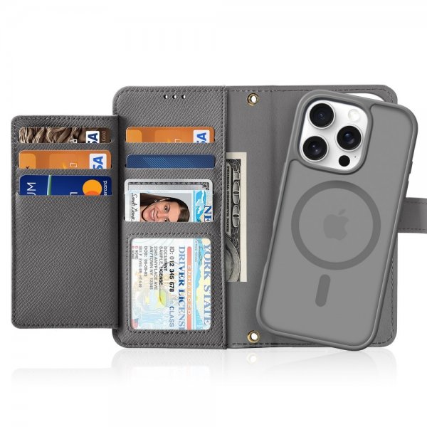 Dux Ducis iPhone 16 Pro Fodral 2-i-1 Lawa Series MagSafe Grå