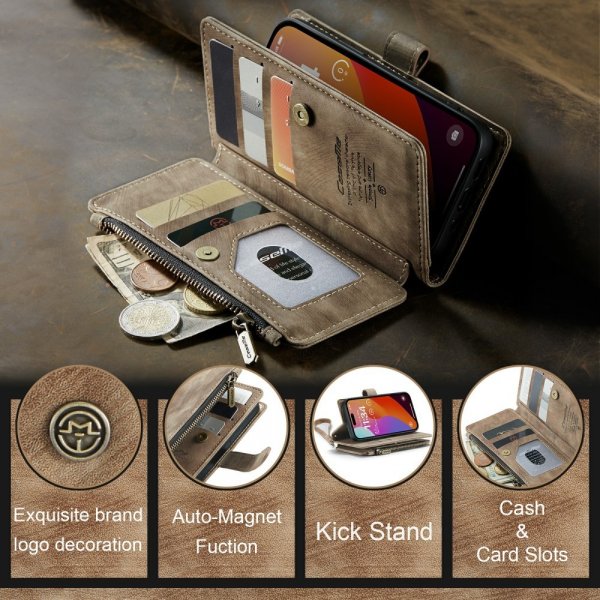 CaseMe iPhone 16 Pro Fodral C30 Series Brun