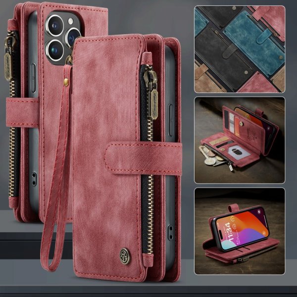 CaseMe iPhone 16 Pro Fodral C30 Series Röd