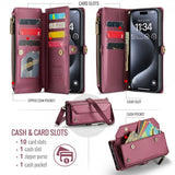 CaseMe iPhone 16 Pro Fodral C36 Series Röd