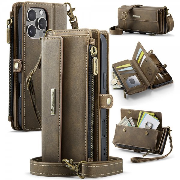 CaseMe iPhone 16 Pro Fodral C39 Series Brun