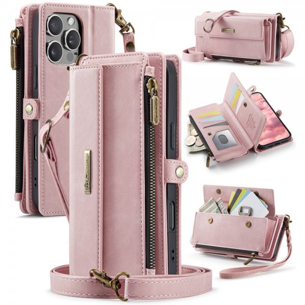 CaseMe iPhone 16 Pro Fodral C39 Series Rosa