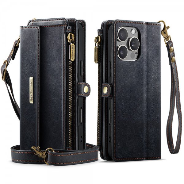 CaseMe iPhone 16 Pro Fodral C39 Series Svart