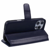 Nordic Covers iPhone 16 Pro Fodral Essential Leather Heron Blue