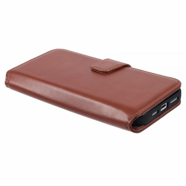Nordic Covers iPhone 16 Pro Fodral Essential Leather Maple Brown