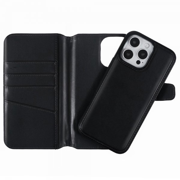 Nordic Covers iPhone 16 Pro Fodral MagLeather Raven Black