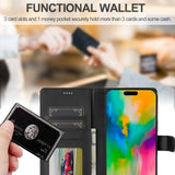 Lc.Imeeke iPhone 16 Pro Fodral med Kortfack Stativfunktion Svart