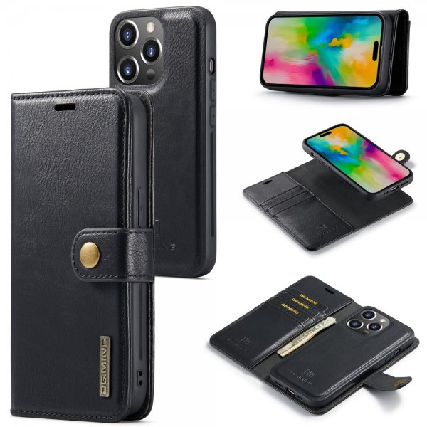 Dg.Ming iPhone 16 Pro Fodral med Löstagbart Skal Svart
