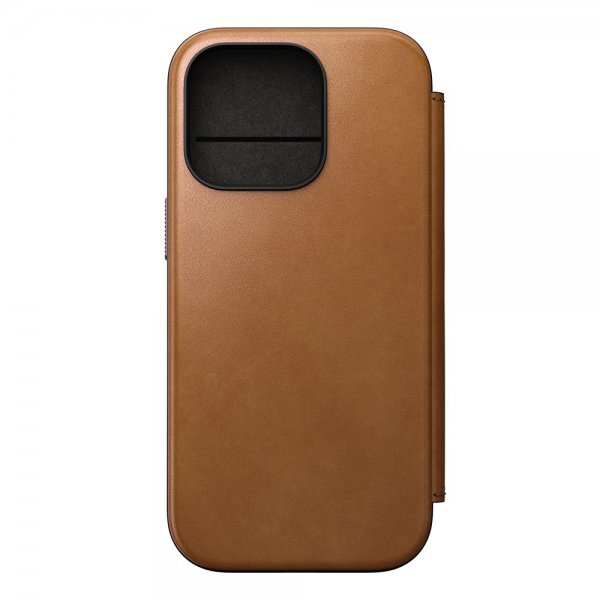Nomad iPhone 16 Pro Fodral Modern Leather Folio English Tan