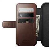 Nomad iPhone 16 Pro Fodral Modern Leather Folio Horween Rustic Brown