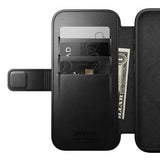 Nomad iPhone 16 Pro Fodral Modern Leather Folio Horween Svart