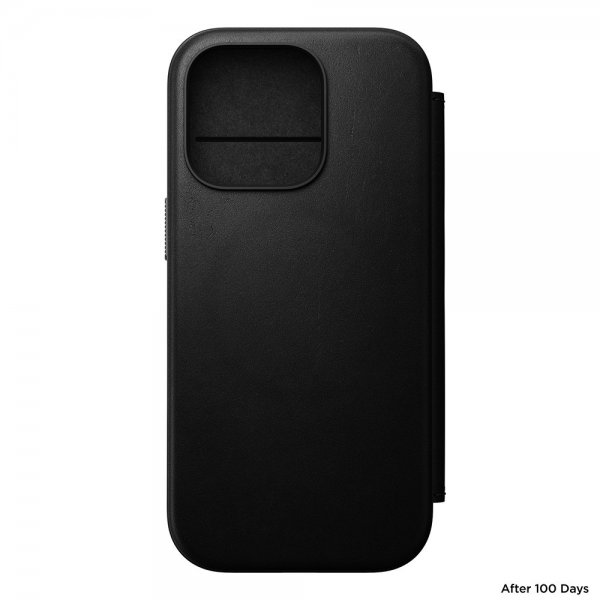 Nomad iPhone 16 Pro Fodral Modern Leather Folio Svart